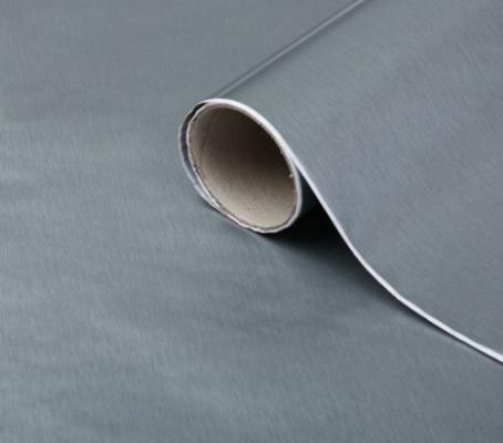 1mX45cm BRUSHED STEEL METAL SELF ADHESIVE STICKY BACK PLASTIC VINYL ...